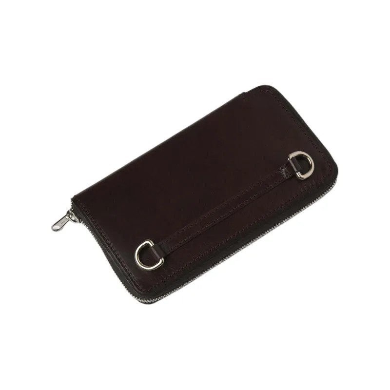 Lemaire Cow Leather Shoulder Bag Crossbody Bag Wallet Regular Women's Dark Brown-1