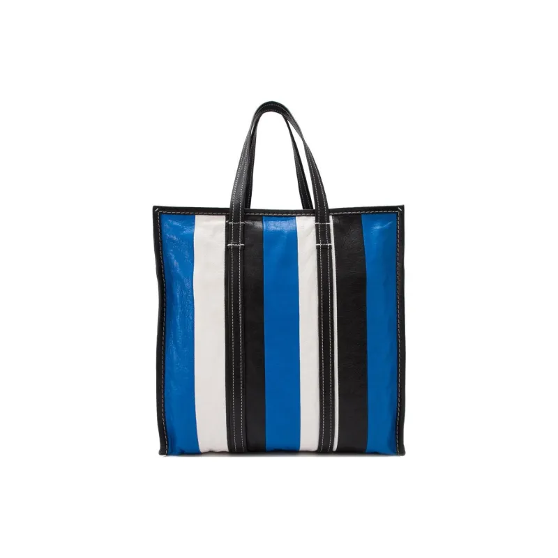 Balenciaga Sheepskin Tote Bag Shopping Bag Handbag Women's Blue & Black-2