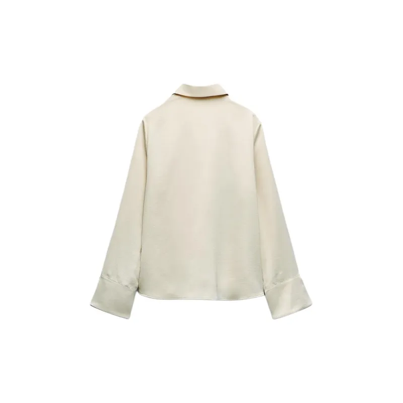 ZARA Shirts Women's Champagne-1