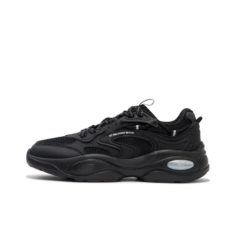 361° Surge 2 Cushioned Slip Resistant Low Top Chunky Sneakers Women's Black-0
