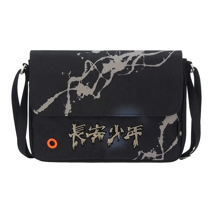 LiNing Badfive Fabric Shoulder Bag, Crossbody Bag Regular Men's Black-0