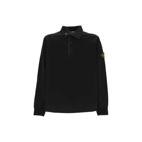 STONE ISLAND Polo Shirts Men Black