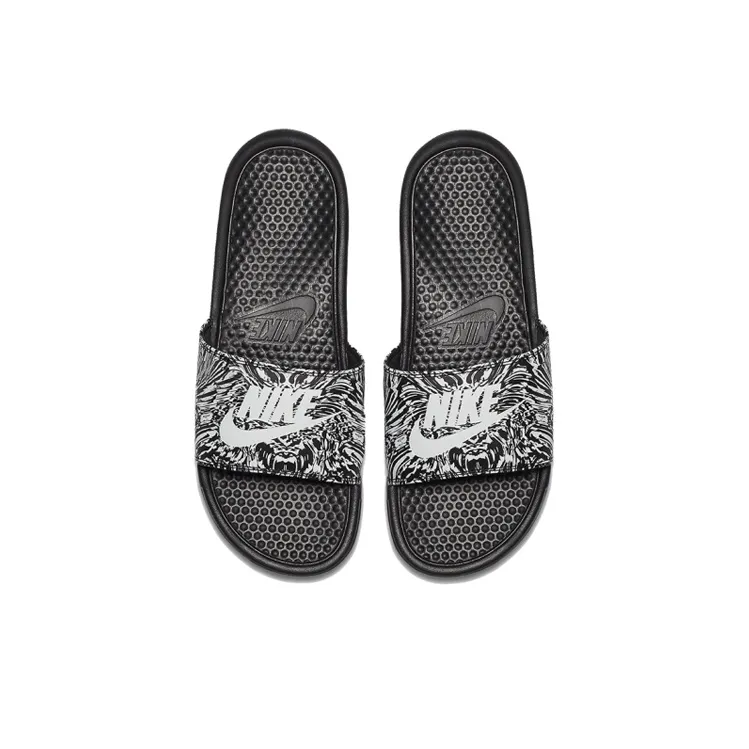 Nike Benassi Jdi Print 'Black Summit White'-2