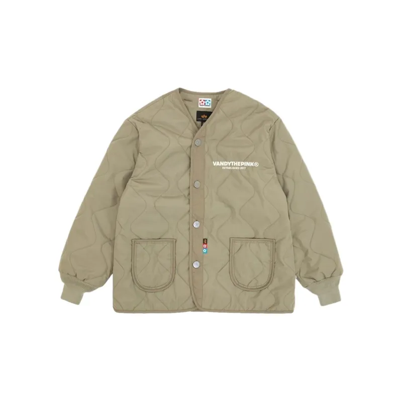 Vandy The Pink X Alpha Industries Vandy The Pink Co brand Jackets Unisex Khaki-1