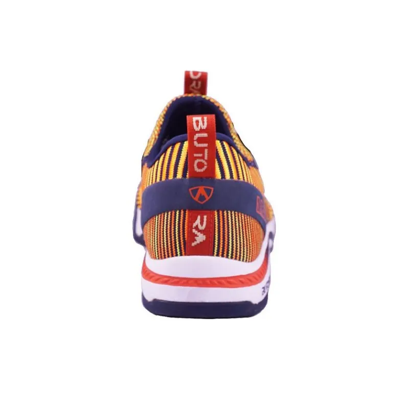 BUTORA ARA2 Cushioned Slip-Resistant Low-Top Hiking Shoes Unisex Purple Orange-2