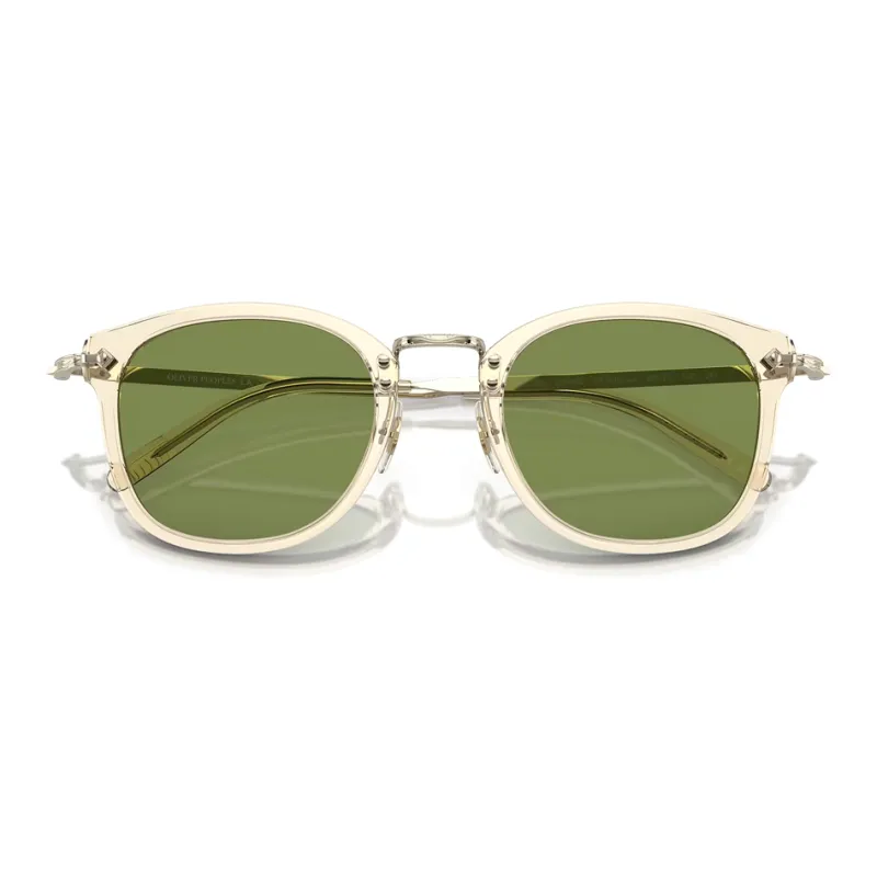 Oliver Peoples Irregular Shape Sunglasses Unisex Light Gold-1