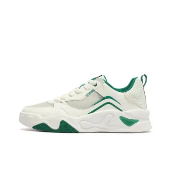 361° Jincheng Cushioning Wear-Resistant Low-Top Casual Shoes Men's White Green