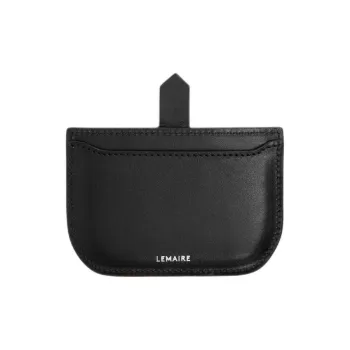 Lemaire Calfskin Card Holder Women's Black