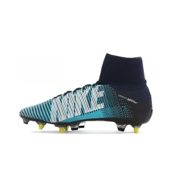 Nike Mercurial Superfly 5 Soccer Shoes Men High Top Black/Blue