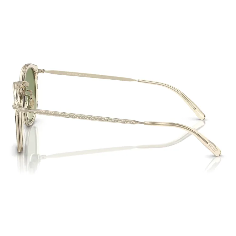 Oliver Peoples Irregular Shape Sunglasses Unisex Light Gold-4