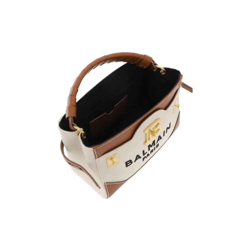 BALMAIN B Buzz 22 Canvas Top Handle Bag-3