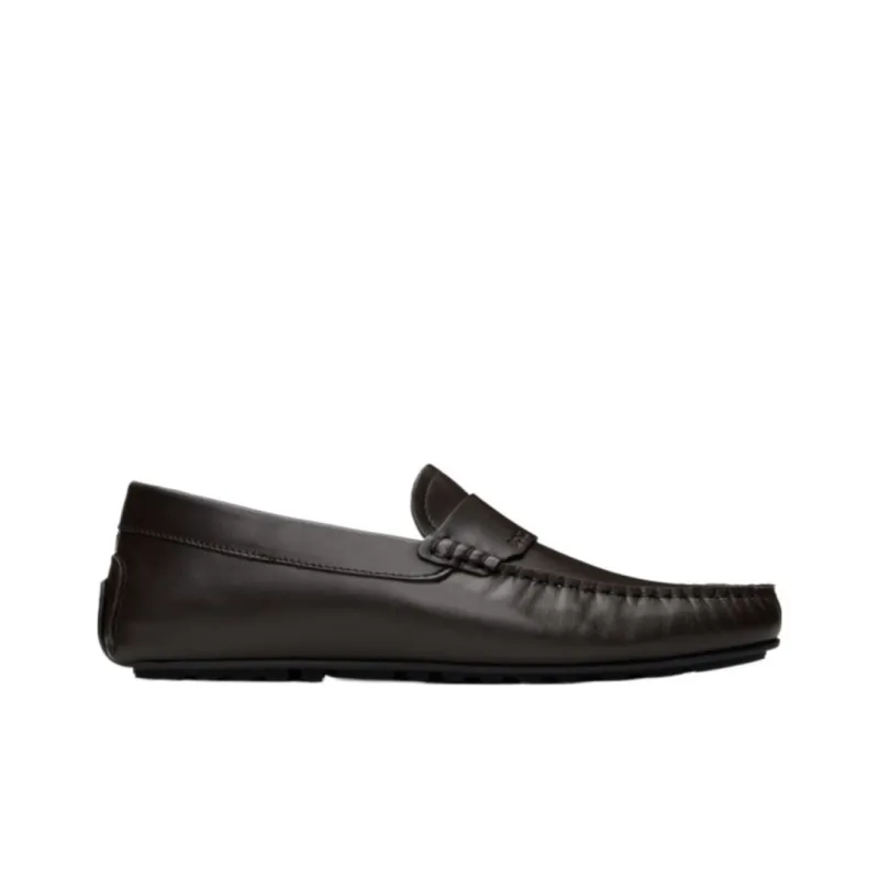 BOSS Noel Logo-debossed Leather Loafers-1