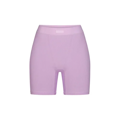 SKIMS Valentine's Day SOFT t-shirt BOXER Underpants Women's Sugar Plum/Sugar Plum