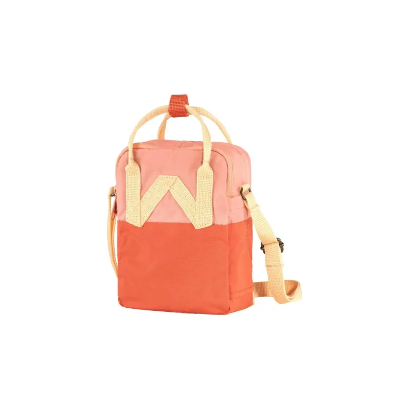 Fjallraven Recycled Polyester Mini Backpack Shoulder Bag, Crossbody Bag Mini Unisex Red Pink Multicolor-2