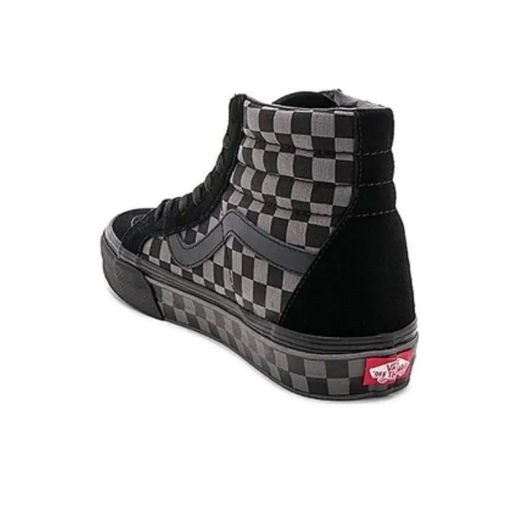 Vans Sk8 Hi Checkerboard Black Pewter-2