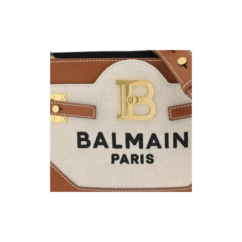 BALMAIN B Buzz 22 Canvas Top Handle Bag-4