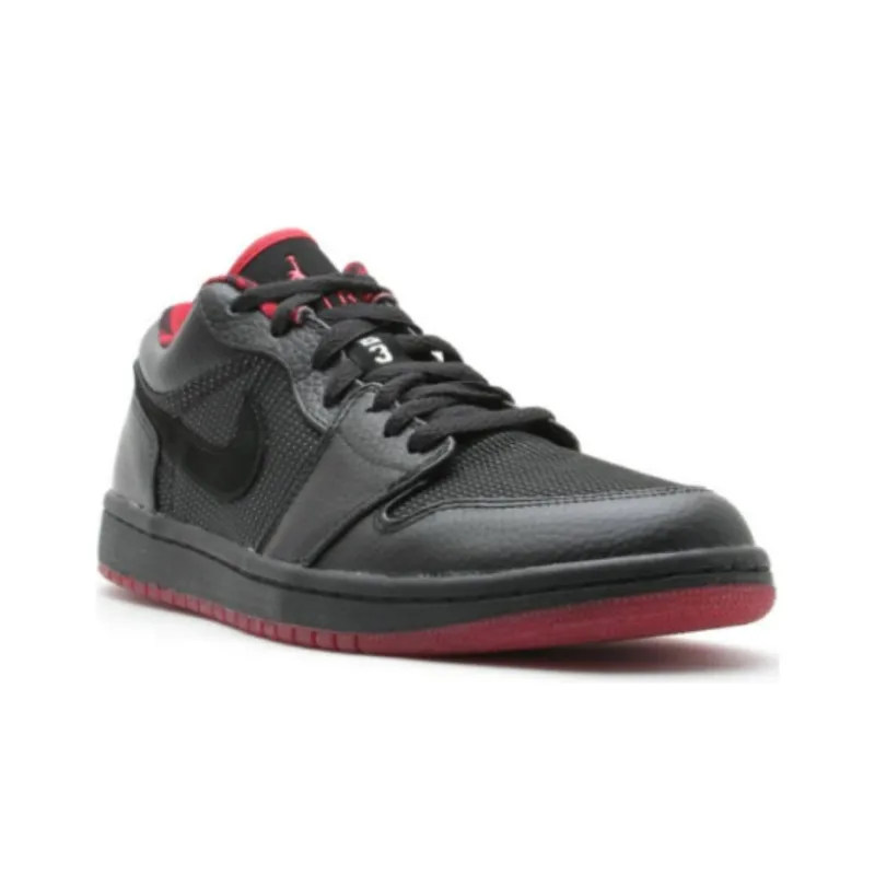 Jordan 1 Retro Low Black Metallic Silver Varsity Red-2