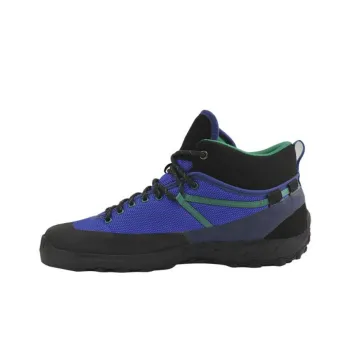 BUTORA Cushioned Slip-Resistant High-Top Trekking Shoes Unisex Blue Black