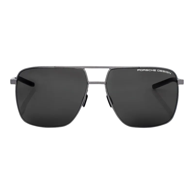 PORSCHE DESIGN Plate And Metal Aviator Sunglasses Men's Dark Gray-1