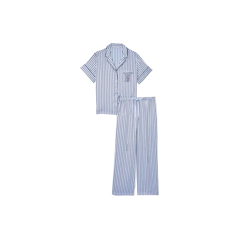 Victoria's Secret Pajama Set Women's Marine Blue-0