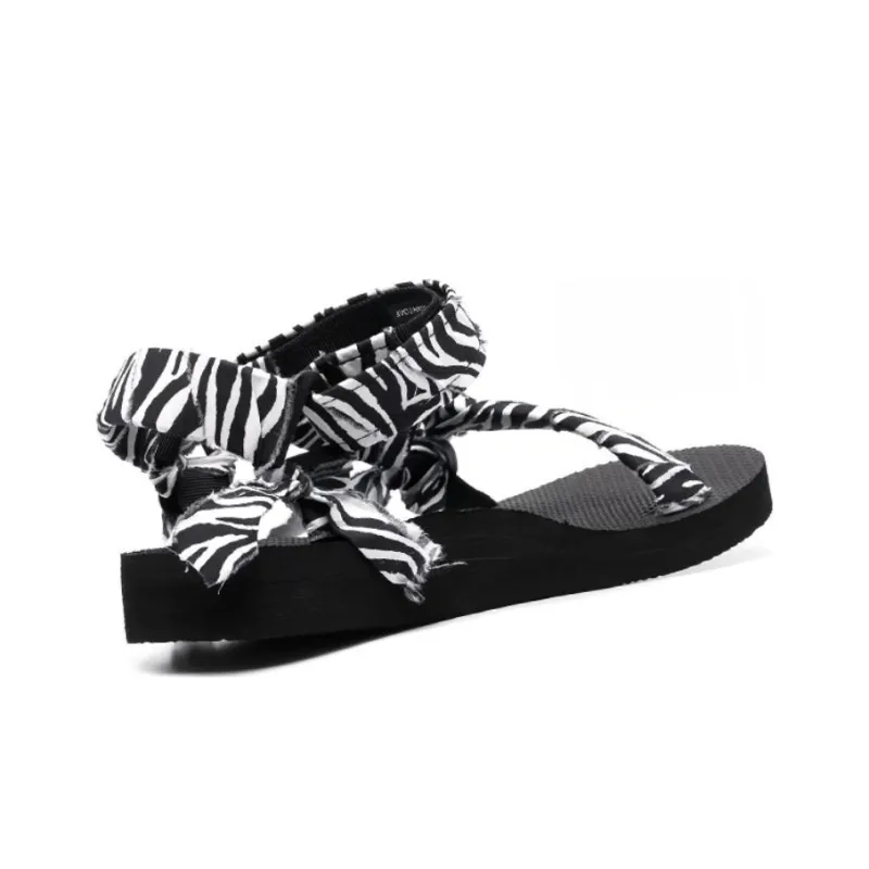Arizona Love Trekky Zebra-print Gauze Sandals-3
