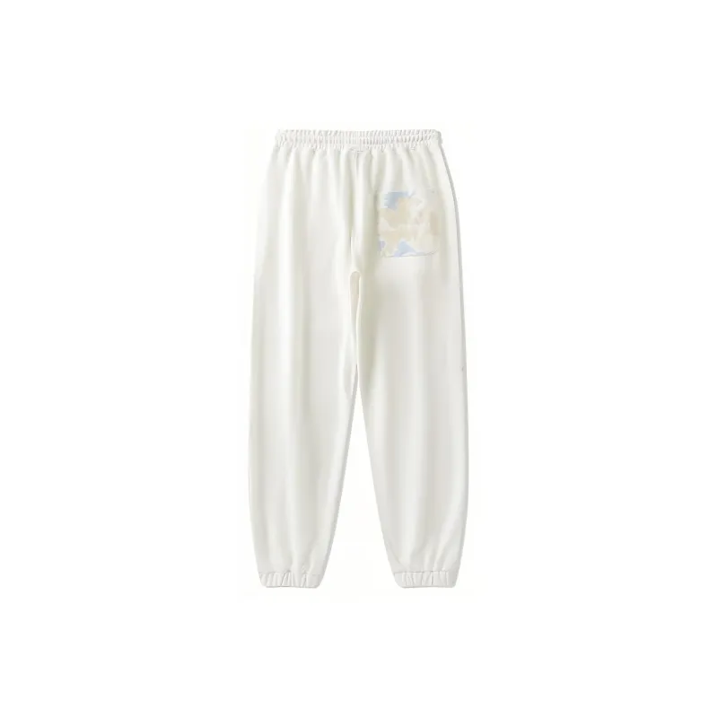 LAMLICKA 24SS Knitted Sports Pants Unisex White-1