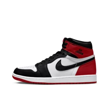 Jordan Air Jordan 1 High OG WMNS 'Latte' Cushioning High Top Vintage Basketball Shoes Men's Black White Red