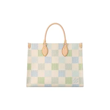 LOUIS VUITTON ONTHEGO Leather Jungle Bag Tote Bag Shopping Bag Handbag Regular Women's Light Brown & Beige
