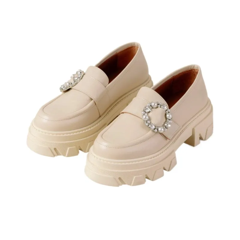 ALOHAS Loafers 5.5cm Women's Ecru-2