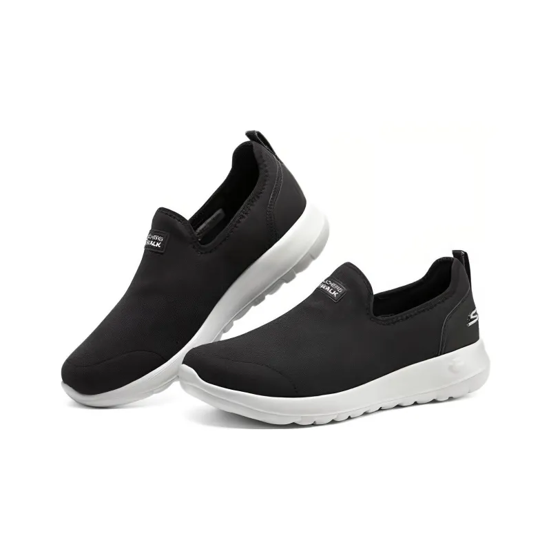 Skechers GO WALK Ma Anti-Slip And Wear-Resistant Breathable Low-Top Sports Casual Shoes Men's Black White-2