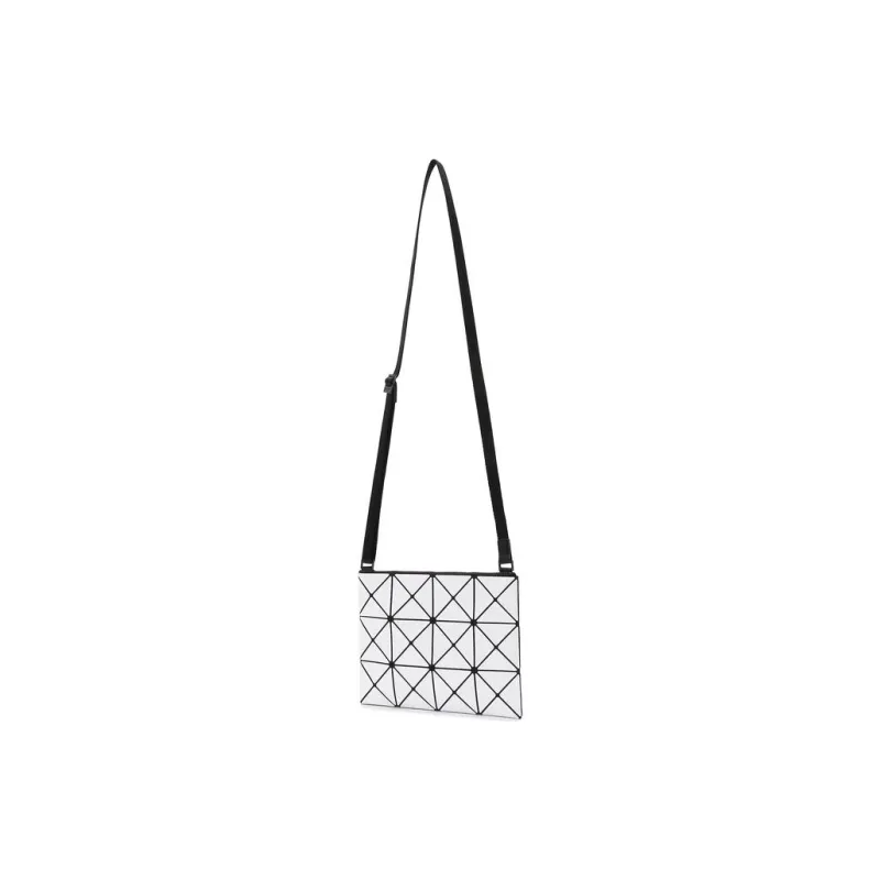 ISSEY MIYAKE Lucent Gloss Mi Polyvinyl Chloride Shoulder Bag, Crossbody Bag Regular Unisex Light Gray & Gray-2