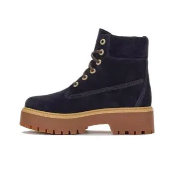 Timberland Warm Water Resistant Wear Resistant Cushioning Short Outdoor Boots Women's Blue