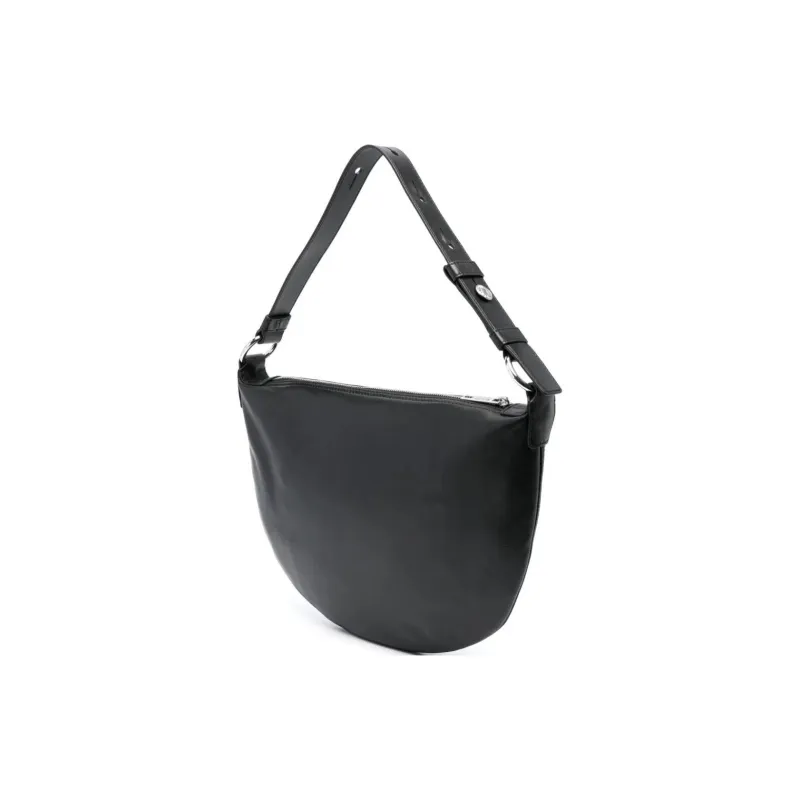 MOSCHINO Cow Leather Handbag Shoulder Bag Women's Black-1