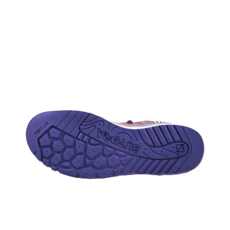 BUTORA ARA2 Cushioned Slip-Resistant Low-Top Hiking Shoes Unisex Purple Orange-3