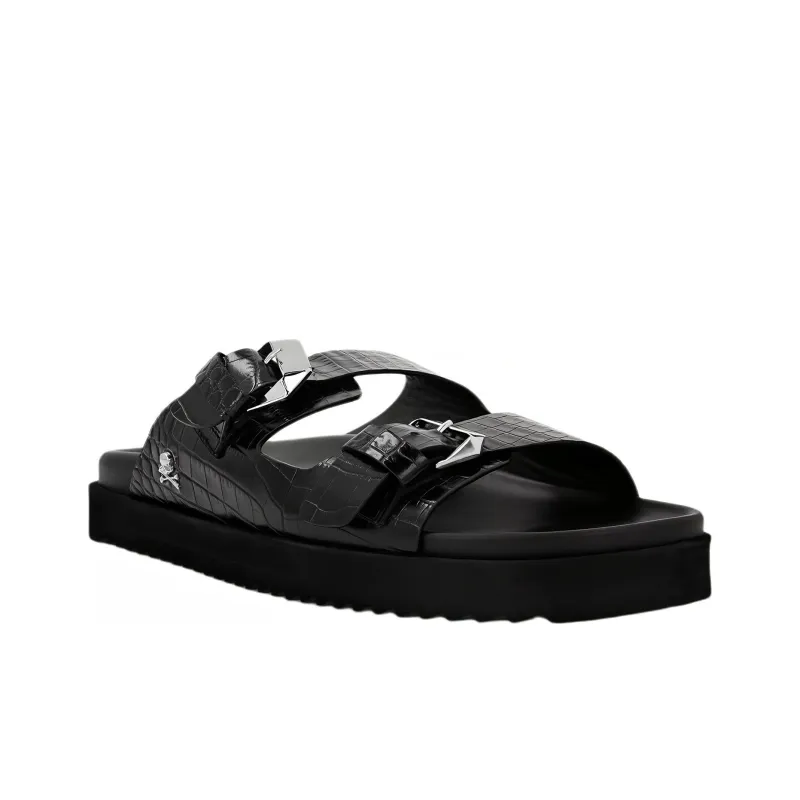 PHILIPP PLEIN Slip Resistant Slide Slippers Men's Black-2