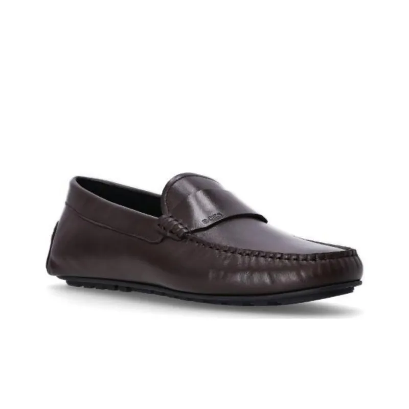 BOSS Noel Logo-debossed Leather Loafers-2