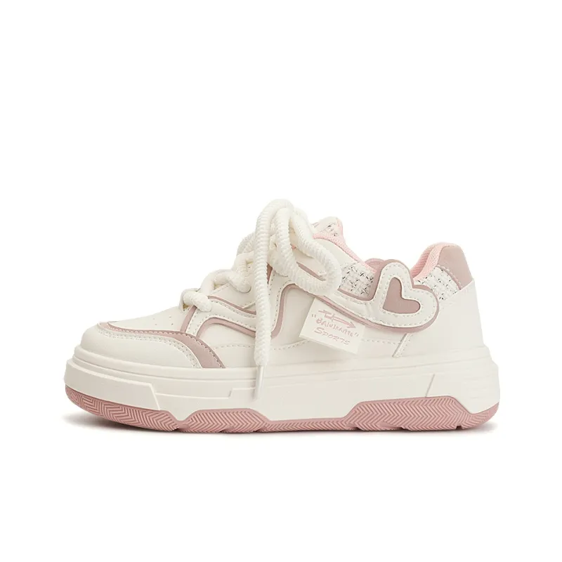 MKTKM Slip-Resistant Cushioning Wear-Resistant Lightweight Height-Increasing Low-Top Skateboard Shoes Women's-0