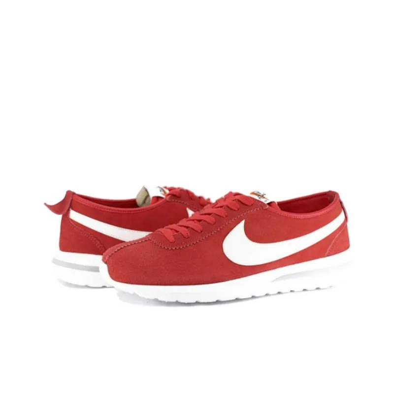 Nike Roshe NM Durable Breathable Low-Top Running Shoes Unisex Red White-2