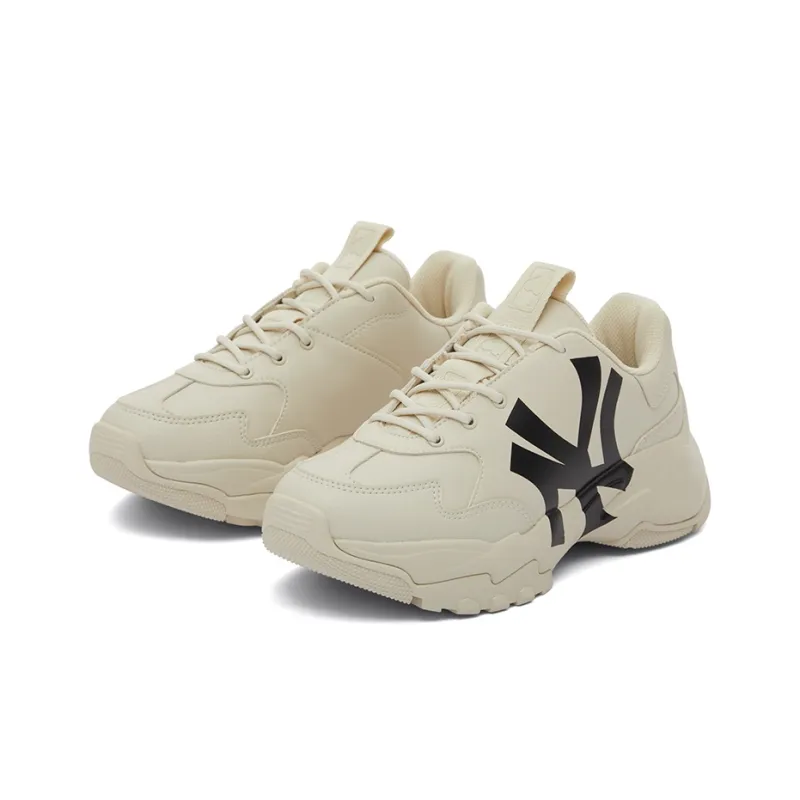 MLB Big Ball Chunky Low Top Chunky Sneakers Unisex Beige Yellow-2