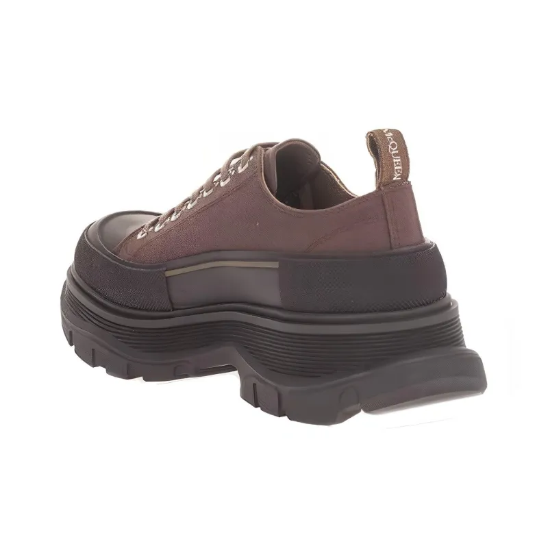 Alexander McQueen Tread Slick Low Lace Up Khaki-2