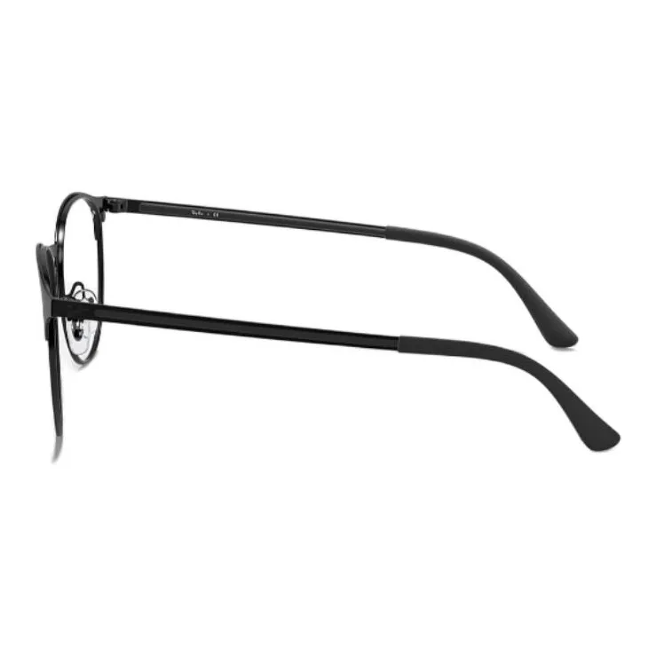 RayBan Metal Oval Eyeglass Frames Men's Black-4