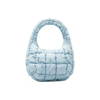 COS Polyester Cloud Bag, Handbag Regular Women's Light Blue