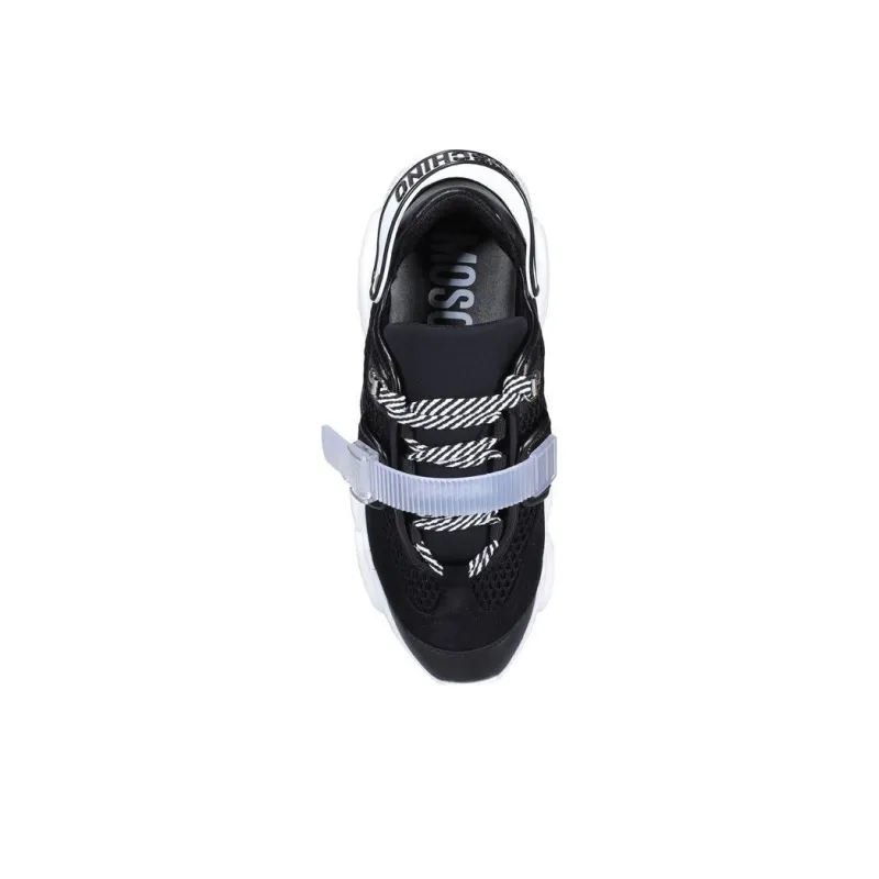 MOSCHINO Teddy Bear Low Top Casual Shoes Men's Black-4