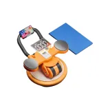 Upgraded-Vibrant Orange, Thickened, 2-in-1 Automatic Rebound for Core/Flat Training
