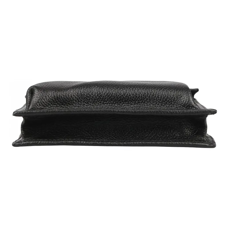Balenciaga Cow Leather Cell Phone Pouch Crossbody Bags Unisex Black-5