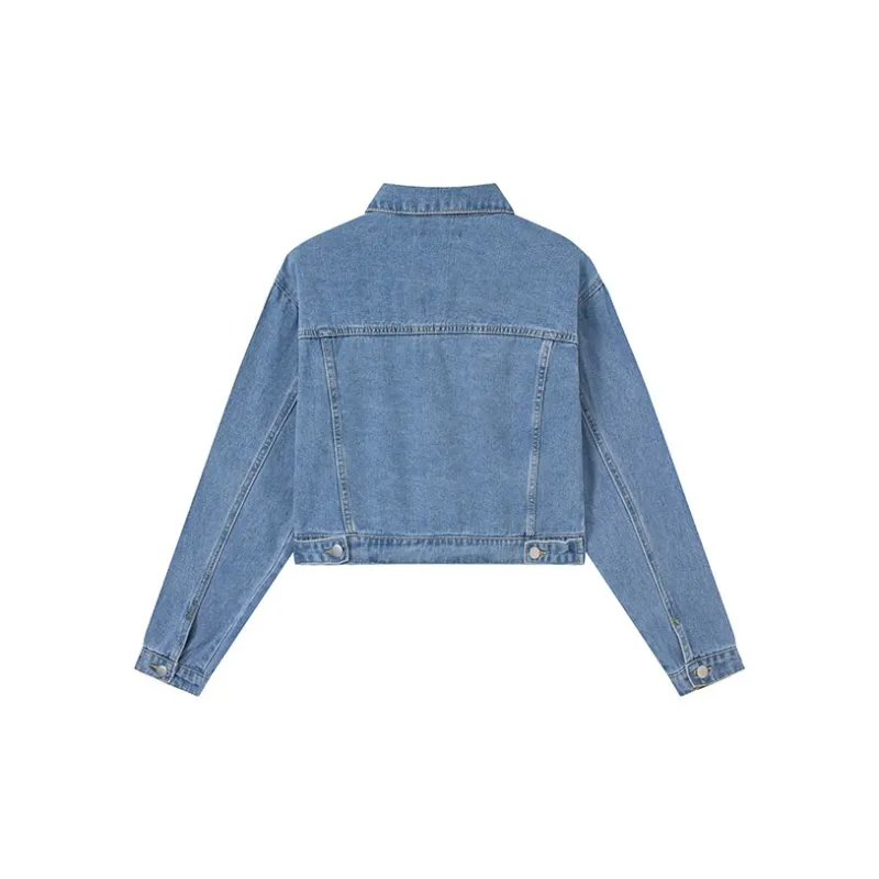 JEANSWEST Denim Jackets Women's Blue-1