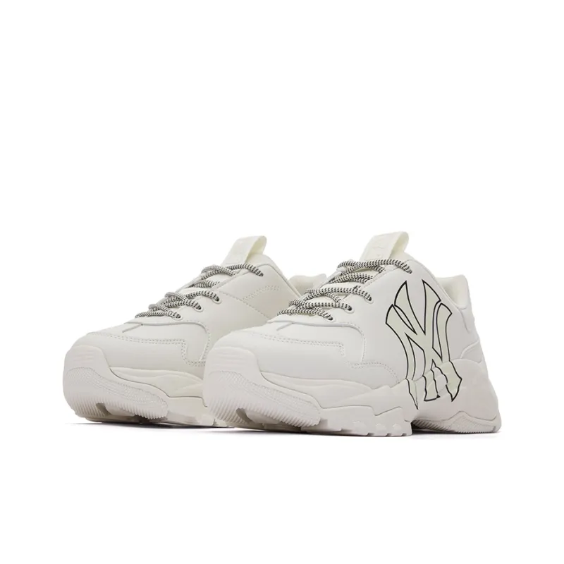 MLB Big Ball Chunky Low Top Chunky Sneakers Unisex Ivory White-2