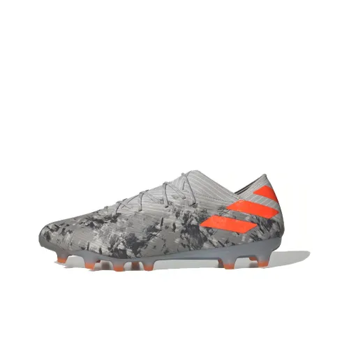 Adidas Soccer Shoes Men Low-Top Gray/Orange