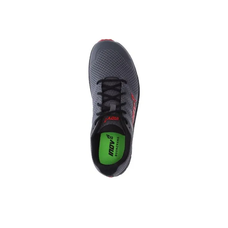 INOV-8 Cushioned Slip-Resistant Breathable Low-Top Running Shoes Men's Red Gray-2