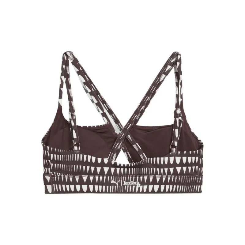 PUMA x Lemlem Collaboration LEMLEM LOW IMPACT BRA Bra Women's Dark Chocolate-1